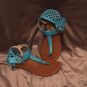 Turquoise Steve Madden Sandals